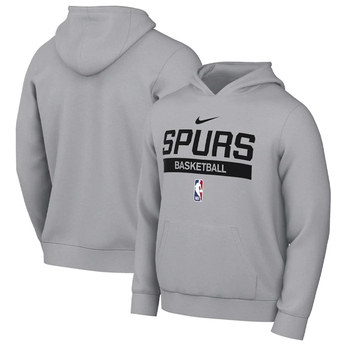 Men's San Antonio Spurs Gray Spotlight Fleece Overhead Hoodie